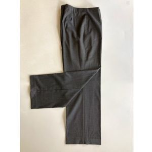 Coldwater Creek Dark Grey Hollywood Waist Wide Leg Pants Size 10P Side Zip 29"